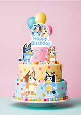 Bluey cake decorations. for sale  LEICESTER
