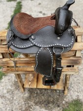 Westernsattel shetty dunkelbra gebraucht kaufen  Bollendorf