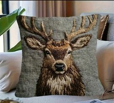 Beautiful deer cushion for sale  CHEPSTOW