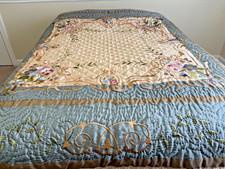 Colcha JCPenney Home azul cetim aparência completa/rainha – bordada floral vintage comprar usado Colcha JCPenney Home azul cetim aparência completa/rainha – bordada floral vintage comprar usado  Enviando para Brazil