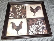 Decoração de silhueta de galo pesada de madeira 13 pol x 13 pol. comprar usado  Enviando para Brazil