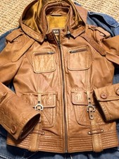 Lederjacke jacke cognac gebraucht kaufen  Hagen