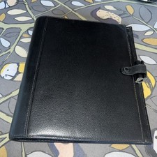 Filofax black leather for sale  SOUTHPORT