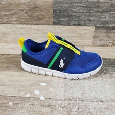 Tênis Polo Ralph Lauren Barnes Infantil Tamanho 1.5 Azul Corrida Branco Slip On comprar usado  Enviando para Brazil