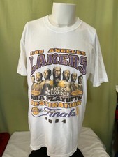 Usado, Camiseta branca masculina vintage Los Angeles Lakers 2004 NBA Finals Kobe Bryant Shaq comprar usado  Enviando para Brazil