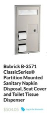 Bobrick 3571 partition for sale  Los Angeles