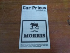 Morris price list for sale  UK