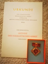 Rden abzeichen aktivist gebraucht kaufen  Erfurt
