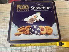 Snowman biscuit tin for sale  DOWNHAM MARKET
