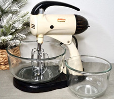 Vintage Sunbeam Mixmaster 10 Velocidades Suporte Mixer Anos 1950 Com 2 Tigelas e Batedores comprar usado  Enviando para Brazil