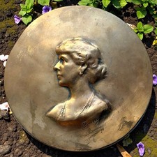 Antique plaque bronze d'occasion  Expédié en Belgium