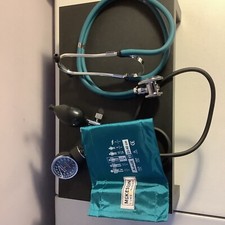 Mckesson Pressão Arterial punho esfigmomanómetro aneroide E Estetoscópio Verde Novo comprar usado  Enviando para Brazil