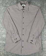 Camisa masculina Eton M slim fit multi botão Gingham manga longa designer de luxo comprar usado  Enviando para Brazil