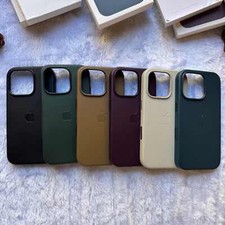 Capa de couro fina à prova de choque com MagSafe para iPhone 12 13 14 15 Pro 16 Pro Max comprar usado  Enviando para Brazil