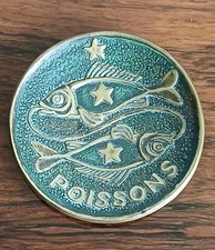 Coupelle bronze poissons d'occasion  Sainte-Lucie-de-Tallano
