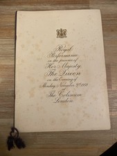 Royal performance programme for sale  BROMLEY