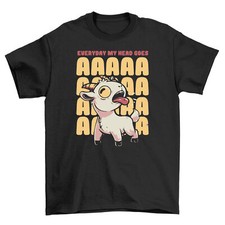 AAAAAA GOAT - Camiseta Engraçada Amante de Cabra para Homens e Mulheres, 100% Algodão, Unissex Pr, usado comprar usado  Enviando para Brazil