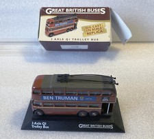 Great British Buses Atlas 3 eixos QI Trolley Bus London Transport escala 1:76 comprar usado  Enviando para Brazil