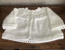 Hand knitted white for sale  HULL