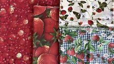 Patchworkstoffe erdbeeren desi gebraucht kaufen  Aßlar