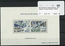 [55.919] Mônaco 1991 Espaço Muito Bom Folha Especial MNH MUITO BOM ESTADO US$ 195 no cartão de leilão comprar usado  Enviando para Brazil