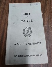 Singer list parts for sale  Baxter