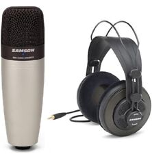 Microfone condensador Samson C01850 C01 com fones de ouvido SR850 comprar usado  Enviando para Brazil