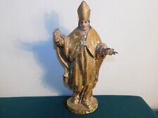 Statua Figura di Legno Santo Vescovo Probabilmente Circa 1800 comprar usado  Enviando para Brazil