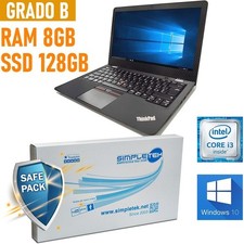Portátil Notebook PC Lenovo I3 13.3" 8GB 128GB Windows 10 Business segunda mano  Embacar hacia Mexico