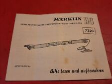 Märklin 7320 anleitung gebraucht kaufen  Einbeck