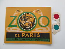 Zoo paris anaglyphes d'occasion  Gueux