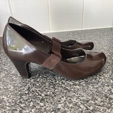 Brown patent leather for sale  THETFORD