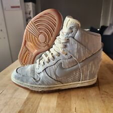 Usado, Nike Dunk Sky Hi Wedge 585560-101 Vela Prata Premium Feminina EUA 7, Reino Unido 4.5, UE 38 comprar usado  Enviando para Brazil