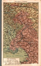 Trieste cartina geografica usato  Asti