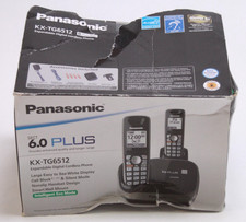 Telefones digitais expansíveis sem fio Panasonic DECT 6.0 Plus KX-TG6512 não usados comprar usado  Enviando para Brazil