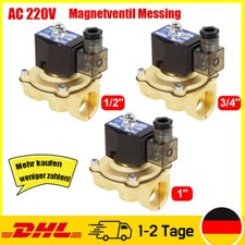220v magnetventil messing gebraucht kaufen  Aspisheim, Grolsheim