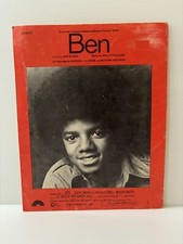 Folha de música Michael Jackson Ben rara década de 1970 pop original australiano comprar usado  Enviando para Brazil
