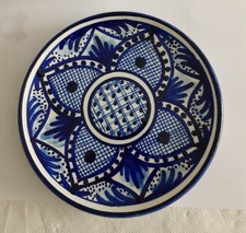 Assiette floral bleu d'occasion  Courseulles-sur-Mer