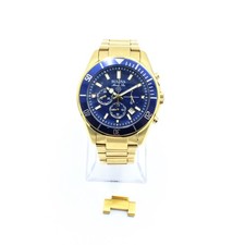 Relógio masculino Bulova Marine Star aço inoxidável quartzo mostrador azul 98B239 #WB2719-2 comprar usado  Enviando para Brazil