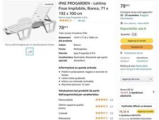 Sedia sdraio lunga usato  Ardea