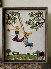 Vintage crewell embroidered for sale  Palm Springs