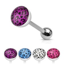Epoxy zungenpiercing leopard gebraucht kaufen  Deutschland