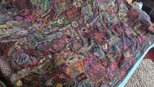 Handmade patchwork tapestry for sale  RYDE