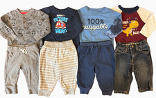 Lote de roupas de manga comprida camisas jeans calças mamãe bebê menino 3/6 meses comprar usado  Enviando para Brazil