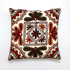 Suzani feito à mão decoração para casa étnica hippie travesseiro fronhas sofá almofada capa t comprar usado  Enviando para Brazil