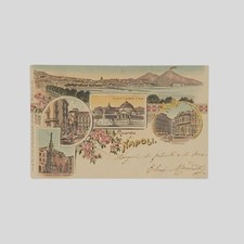Cartolina cromolitografica ori usato  Napoli