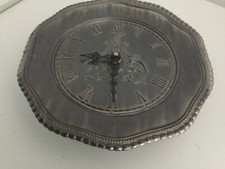 Pewter clock wall for sale  HERNE BAY