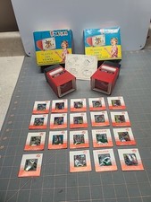 Usado, Antigo Par 1960 FORTUNA Visualizador de Corrediças de Brinquedo Plástico com Corrediças Funcionando Bateria Op comprar usado  Enviando para Brazil