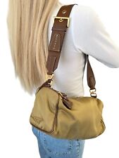 Bolsa de ombro PRADA vintage logotipo marrom cáqui ouro nylon chave comprar usado  Enviando para Brazil