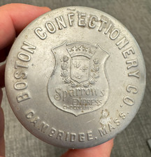 Lata publicitária Boston Confectionery Co Cambridge MMA pardais imperatriz chocolate comprar usado  Enviando para Brazil